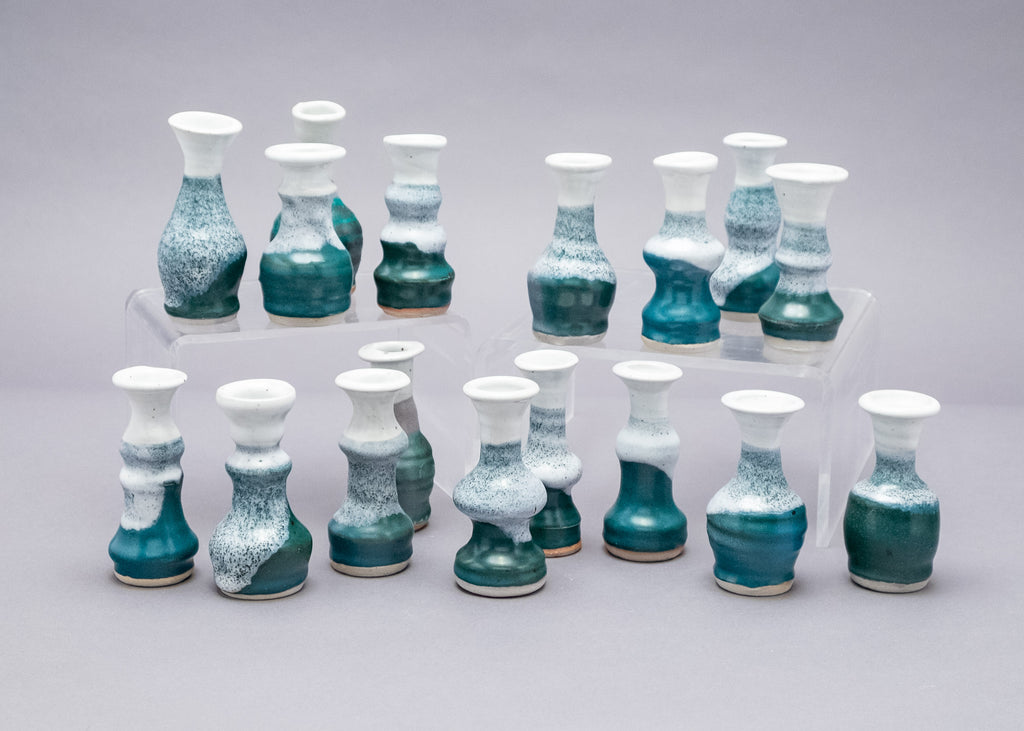 Waxy White & Barron Teal Treasure